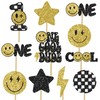 12pcs Glitter One Happy Dude Party Centerpiece Sticks One Happy