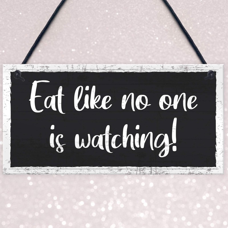 RED OCEAN Shabby Chic Sign Funny Kitchen Plaque Hanging Wall