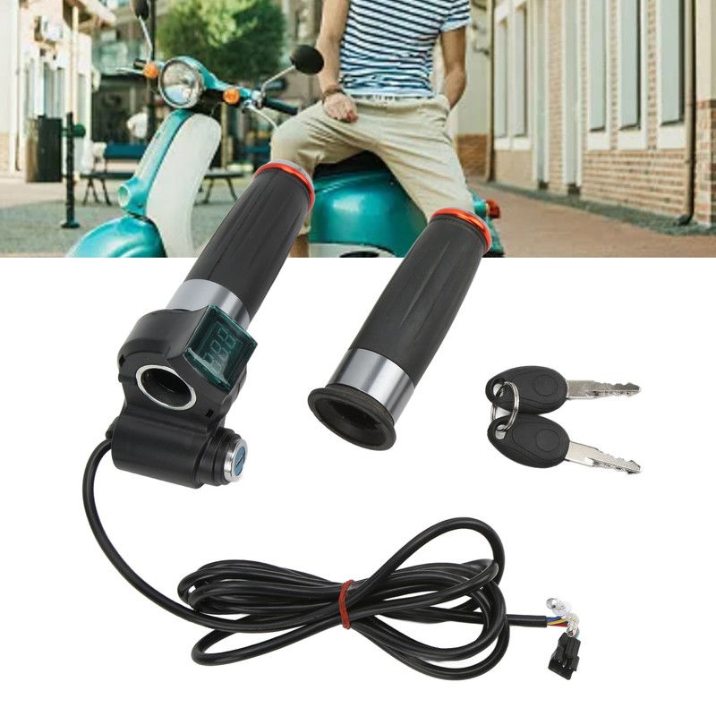 Electric Bike Handlebar Throttle Twist Grip Plastic Twist Throttle Accelerator