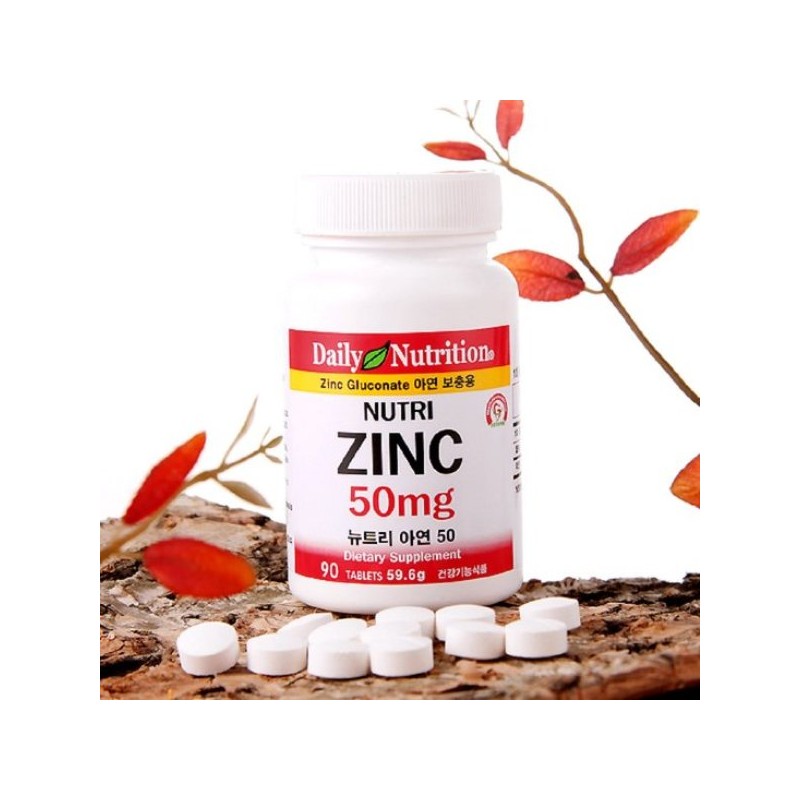Daily Nutrition 뉴트리 아연 50mg 90정 3개월 Nutri Zinc 50mg