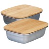 Rosenstein & Söhne Bowl: Set of 2 Stainless Steel Storage
