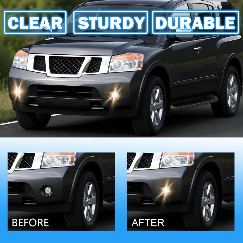 Fog Lights Compatible With 2004-2015 Nissan Titan/2005-2007 Armada Fog Lamps