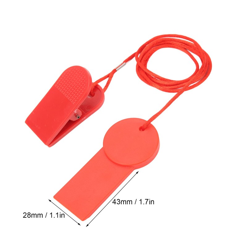equlup Treadmill Safety Key, 2 Pack Universal Safety Switch for