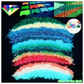 Glow in The Dark Diamond Painting Beads for Diamond Dots Accessories, 20 Colors Square Diamond Painting Drills Flatback Rhinestones for Crafts, Diamonds for Diamond Painting Bead Art Gem Art, 4000PCS
