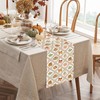 Baccessor Fall Pumpkin Bow Maple Leaf Table Runner Farmhouse 13x36