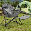 Ainfox Hammock Camping Chair with Footrest, Foldable Portable Rocking Chairs