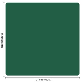 Large Mahjong Mat with Black Carrying Bag, Anti Slip and Noise Reduction Table Cover for Mahjong, Poker, Card Games, Dominoes, Board Games, Slip Resistant Mat (34.5 X 34.5 Inches) (Green 2)