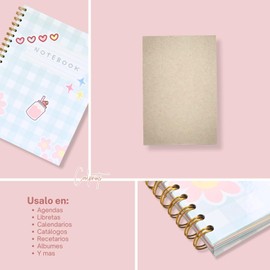 Coolprints Carton Gris De Agua Para Encuadernar 1.5 mm Media Carta 15cm x 22cm 20 Piezas