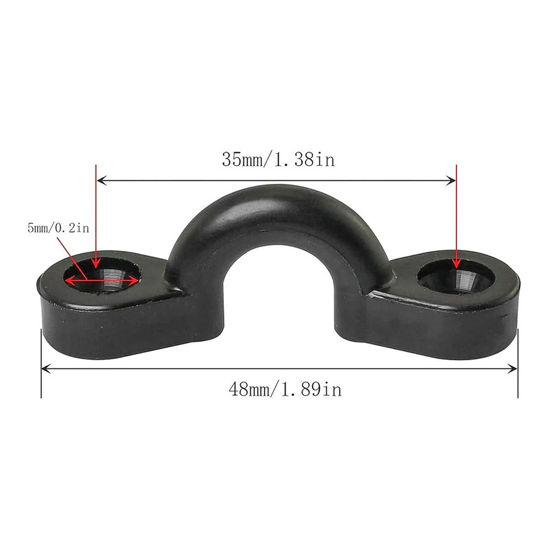 Laroal Kayak Deck Loops Kit Nylon Cargo Strap With Screws