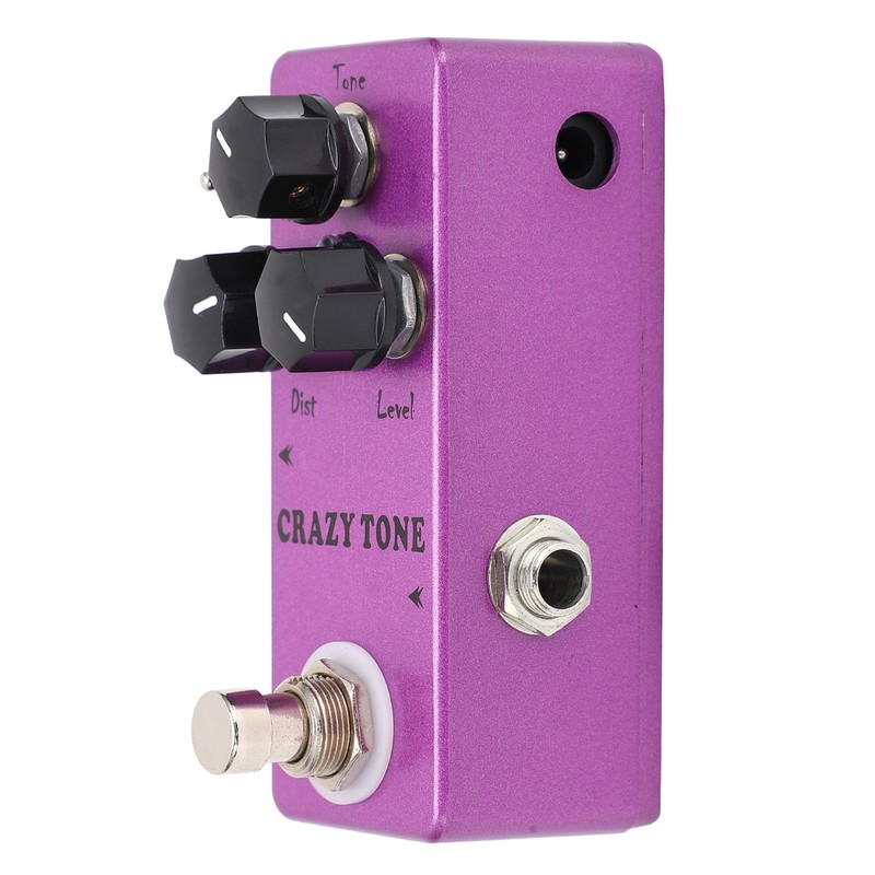 Distortion Guitar Effect Pedal Crazy Tone Fully Analog Circuit Accessory