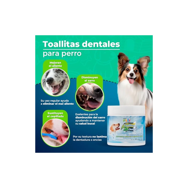 Fancy Pets Toallitas Dentales Ultra para Perro con 80 Piezas