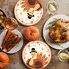 24 Pcs Thanksgiving Turkey Paper Plates Fall Theme Party Dessert