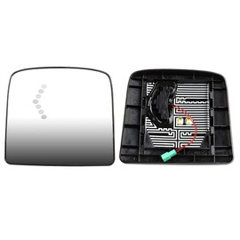 FINDAUTO Truck Hood Mirrors Fit For 1997-2010 For International 9200 9400i 9900 Smaller Mirror Lens,Heated A Pair(Left Right Side Truck Hood Small Mirrors)