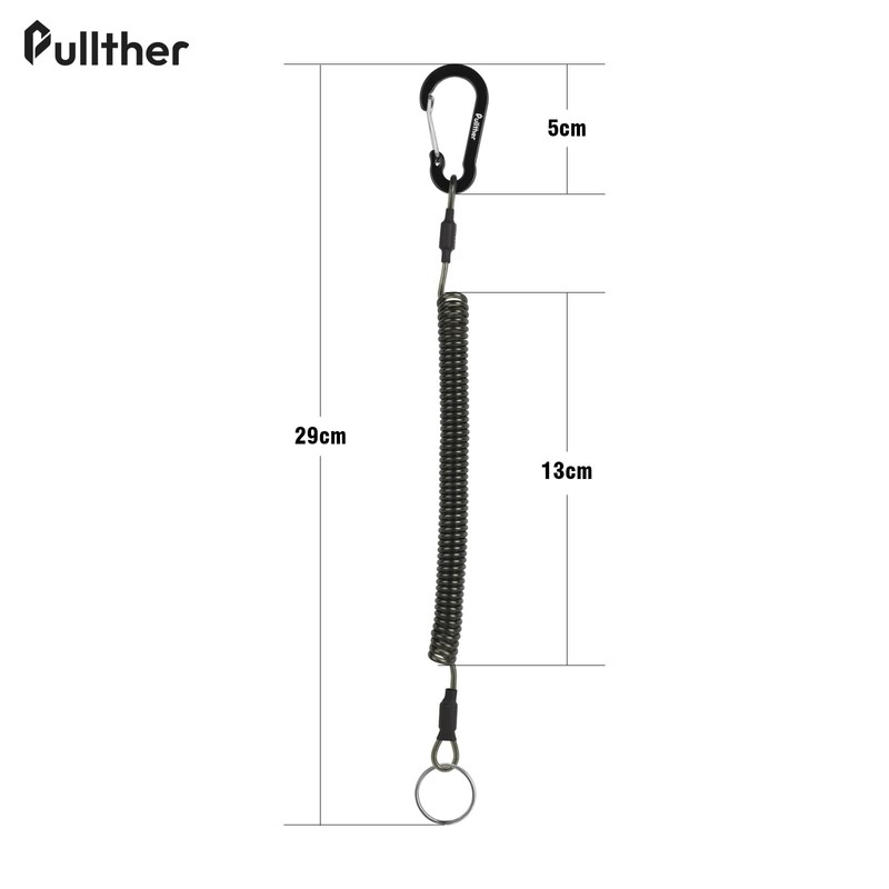 Pullther Coil Strap, Drop Prevention Cord, Spiral Cord, Extension 5.9