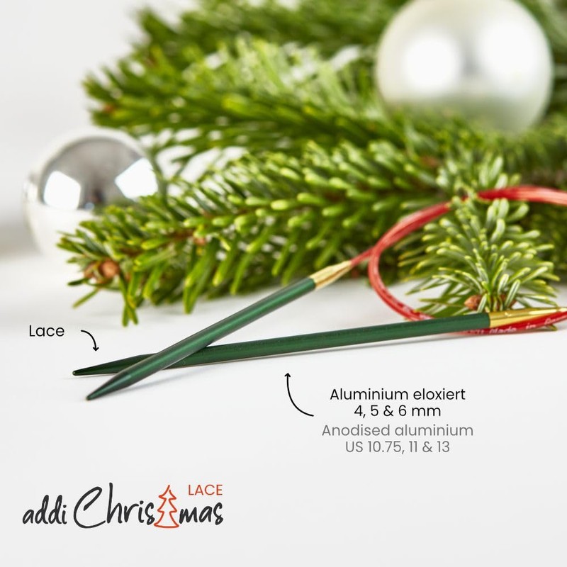 addiChristmas Lace Circular Knitting Needle 100cm (40in) - 4mm (US