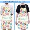 FUSTMW Donuts Apron Donut Gifts for Donuts Lover Apron with