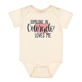 Someone in Colorado Loves Me Baby Infant One Piece Bodysuit Newborn Natural