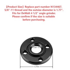 (3 Pack) Angle Grinder Hex Hole Flange Nuts 5/8-11 Compatible With DeWalt DWE402 DCG412B DWE4011 DWE4012 DWE4120 Replacement Parts - N134467