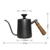 SOTECH Thermometer, Stainless Steel Gooseneck Kettle, Drip Pot, Coffee Kettle(600ml/20oz)