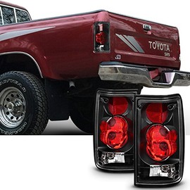 AKKON - For Toyota Pickup Truck 2WD/4WD Red Clear Rear Tail Lights Brake Lamps Repalcement Pair Left + Right