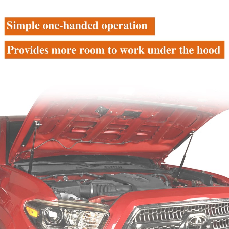 Hooke Road Tacoma Front Hood Lift Strut Kit Compatible with
