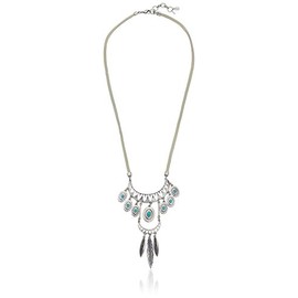 Lucky Brand Türkis Tribal Anhänger Halskette, 61 cm + 5,1 cm Extender