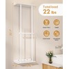 Cozivolife Bamboo Towel Rack for Bathroom with 2 Hooks, 32.7