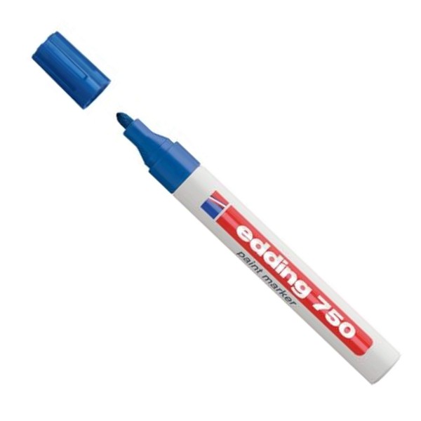 Edding 750 Paint Marker Opaque Bullet Tip Blue 750-003 (10