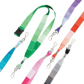 Fun Express Paint Chip Lanyards - 12 Pieces - Educational And Learning Activities For Kids