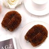 Pack of 2 Tawashi Coconut Coir Fiber Brushes, Natural Vegetable