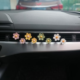 Joynaamn 20PCS Car Accessories for Women, Flower Car Air Vent Clips Air Conditioner Outlet Decoration Car Interior Decor Charm, Assorted Color