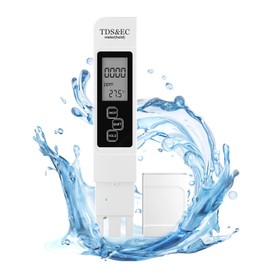 NEUTYPECHIC TDS Meter for Drinking Water, 3 in 1 TDS EC Meter Temperature Test Ppm Meter Water High Precision LCD Digital Conductivity Meter Aquarium Applicable to Drinking Water, Swimming Pools