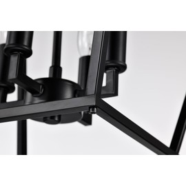 Edvivi 12 in. Semi-Flush Mount Ceiling Light, 4-Light Matte Black Farmhouse Ceiling Light Fixture for Foyer, Dining Room, Bedroom, Hallway, Kitchen Island