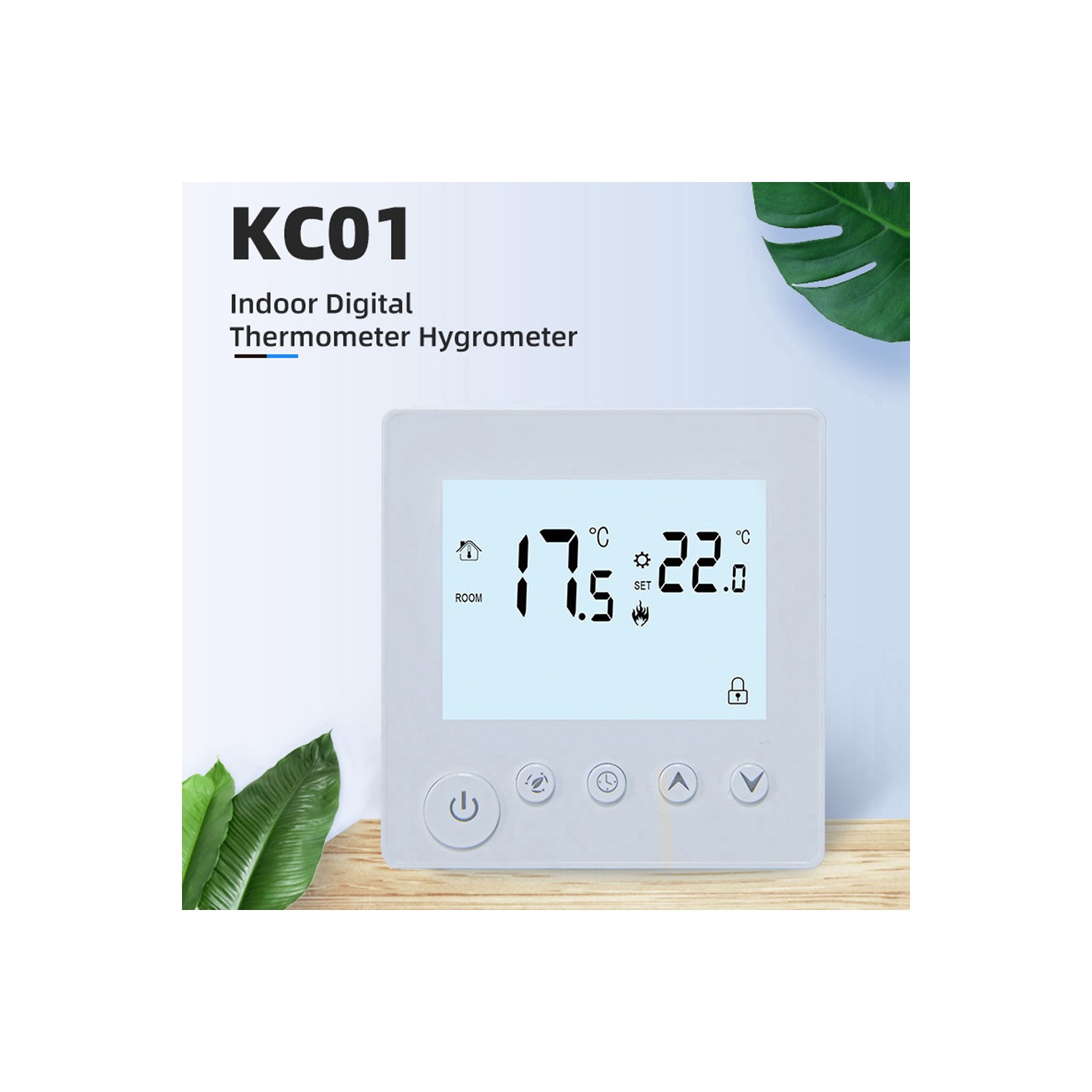 Temperature Controller LCD Backlight Display Week Time Indoor ...