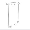 FixtureDisplays Clear Sign Name Holder Plexiglass 6X6 Wallmount Poster Frame