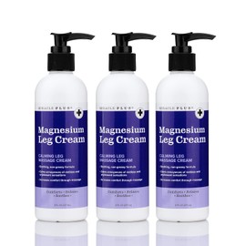 Miracle Plus- Crema de magnesio para las piernas  Locin de magnesio  Crema calmante para las piernas  Hidratante tpico a base de hierbas              