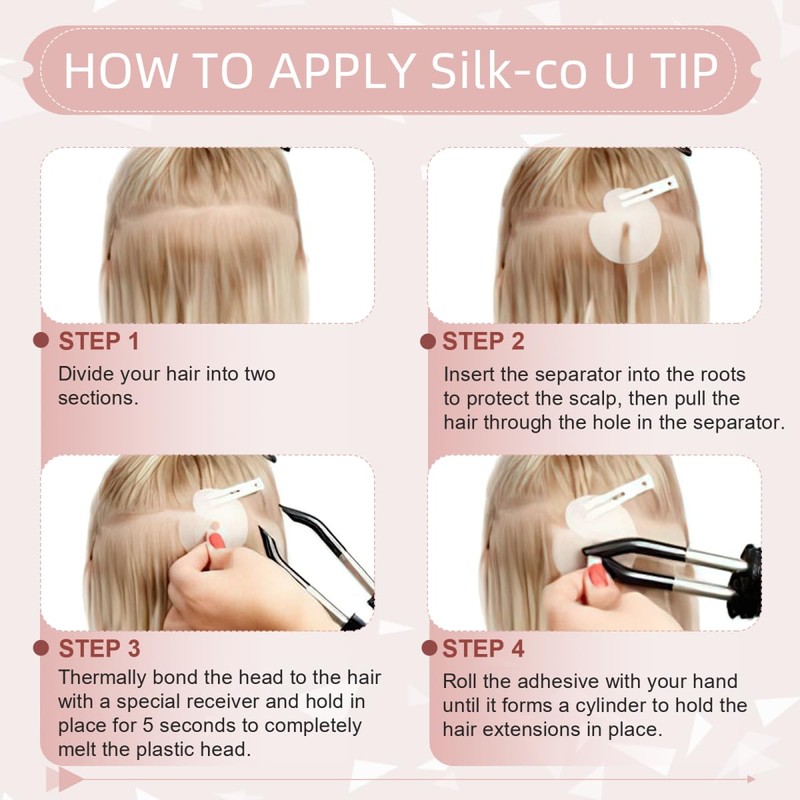 Utip human hair extensions, 1 g