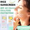 Rice Sunscreen SPF 65, Water Resistant Face Sunscreen PA+++, SPF