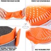Zulay Silicone Pot Strainer - Adjustable Snap On Strainer For