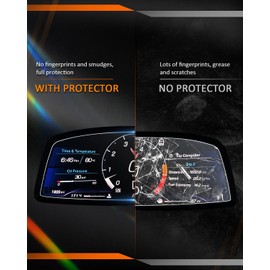 CDEFG Corvette C8 ZR1 Screen Protectors, 12" Touchscreen & 12" Digital Gauge, for Chevy Corvette 2022 2023 2024 2025 Accessories, 4 Nano Film Protectors