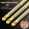 6pcs 3-8mm Titanium HSS Drill & Saw Bit Set Cutting