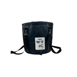 PBP "Bailey" Folding Utility Bucket, 30L Capacity, with Quick Hose Connector (Black)