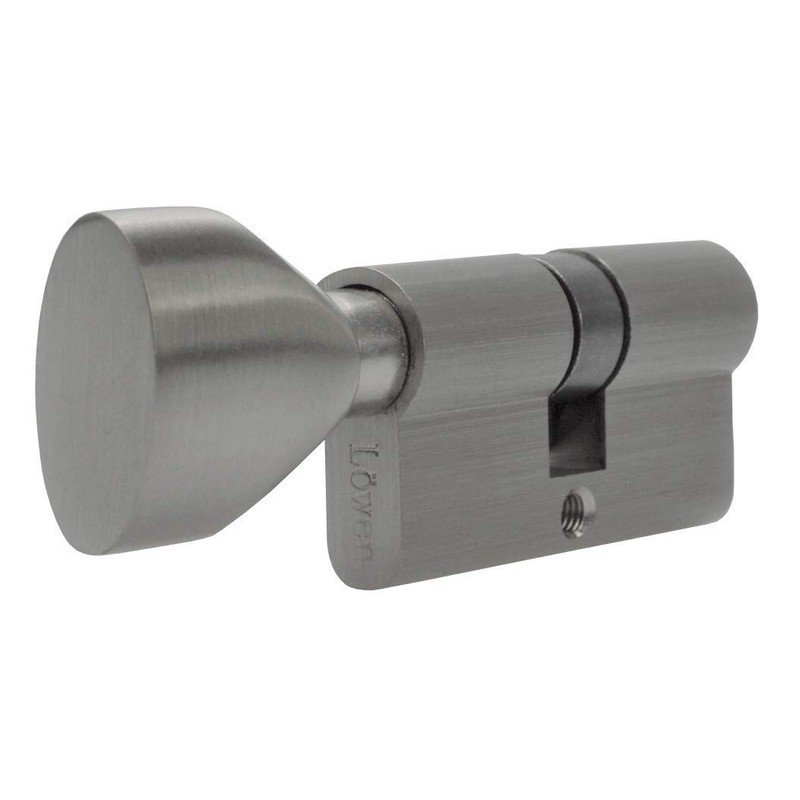 3x Knob Cylinder KSN 60 mm 30/30 Keyed Alike Including