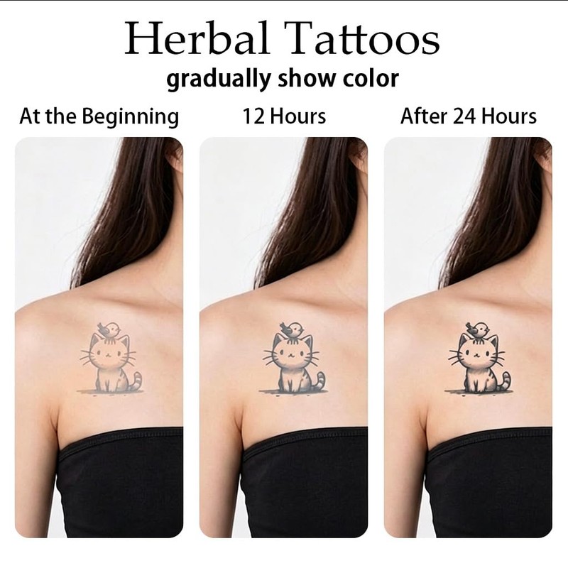 Hana Temporary Tattoos for Women Henna Small Semi-permanent Tattoo