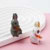 SHIDXIB 24Pcs Plastic Rabbit Figures Animal Rabbit Character Set Fairy