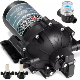 GOEHNER'S RV Fresh Water Pump 12V DC WaterPump 6.5GPM 70PSI Five Chamber[Upgrad
