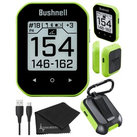 Wearable4U Wearable4U - Bushnell Phantom 3 Slope GPS Golf Green with Slope Technology, Touchscreen, Magnetic Cart Mount with Towel Bundle