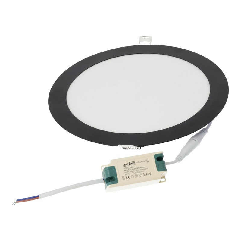 JANDEI - Pack of 2 LED Downlights 18 W Round