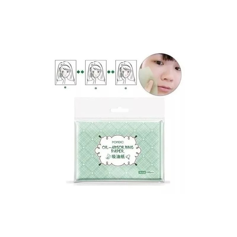 Rorec Papel De Arroz Rorec Absorbe Grasa Anti Brillo 100