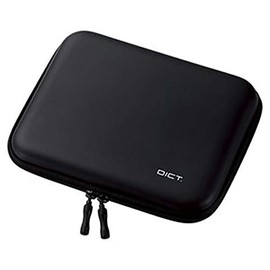 Elecom DJC-006LBK Electronic Dictionary Case, Earphone Compatible, Stylus Compatible, Large Size, Black